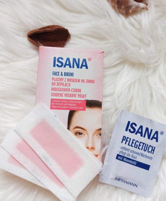 Isana Face & Bikini, Plastry do depilacji na zimno, Z woskiem