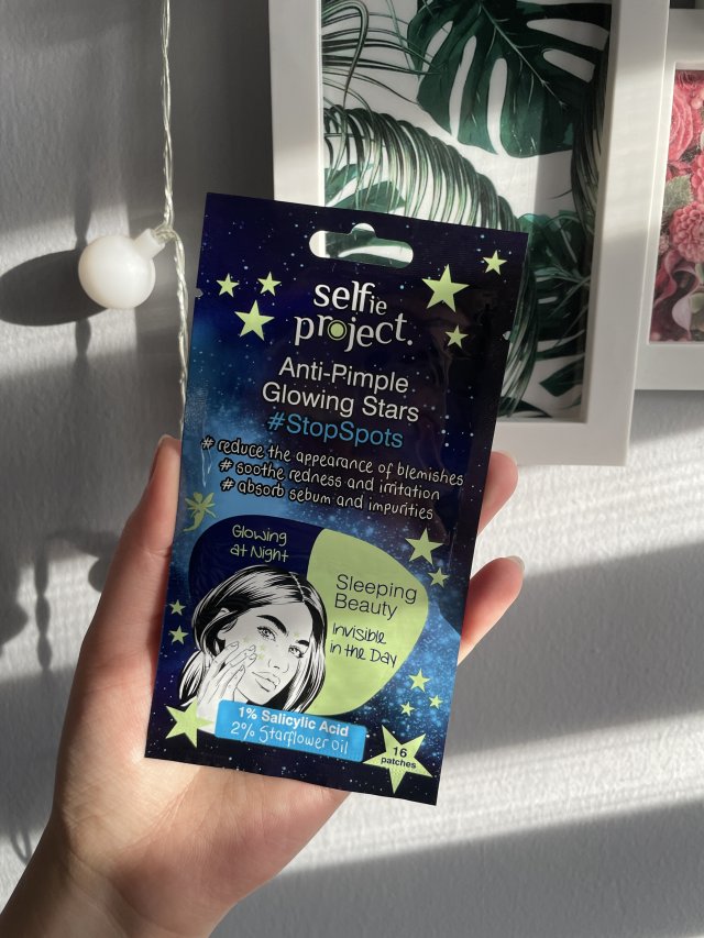 Selfie Project Plastry do twarzy na wypryski, #StopSpots, Anti-Pimple Stars, Gwiazdki, Tea Tree Oil & Calendula Oil