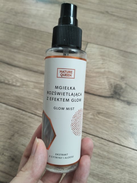 Nature Queen Mgiełka do twarzy, Rozświetlająca z efektem glow, Glow Mist, Ekstrakt z cytryny i aloesu