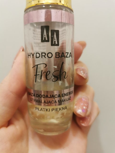 AA Fresh, Hydro baza, Baza pod makijaż, Dodająca energii, Z płatkami róż