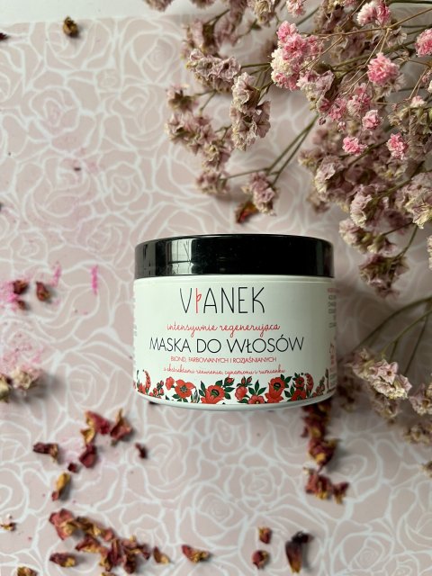 Sylveco Vianek, Maska do włosów, Seria czerwona, Intenstywnie regenerująca, Do włosów blond, farbowanych i rozjaśnianych