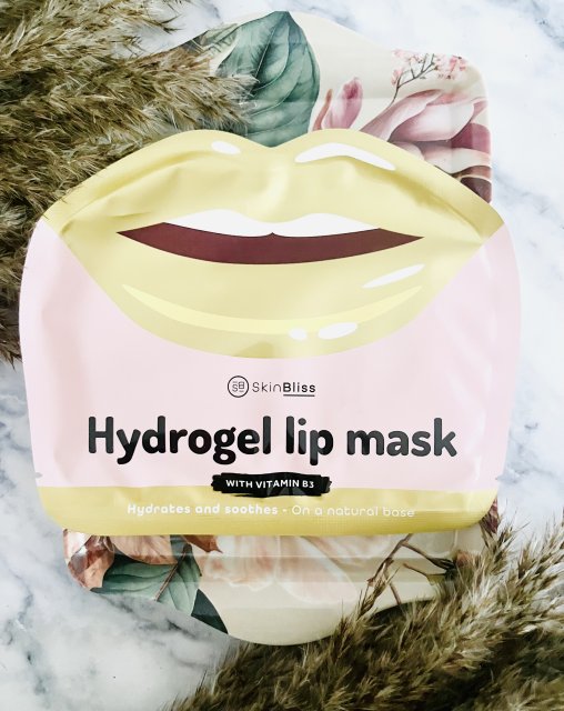 SkinBliss Maska na usta w płacie, Hydrożelowa, Hydrogel Lip Mask, Z kwasem hialuronowym