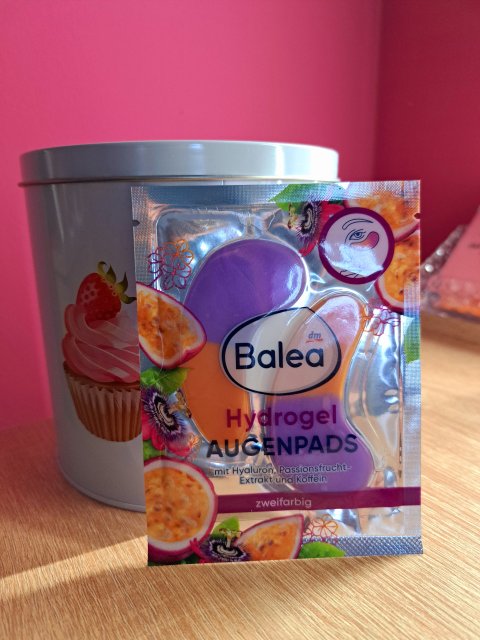 Balea Płatki pod oczy, Hydrożelowe, Kwas hialuronowy, Ekstrakt z marakui i kofeina 