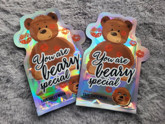 Maxbrands Marketing B.V. Face Sheet Mask, Maseczka do twarzy w płacie You are Beary Special