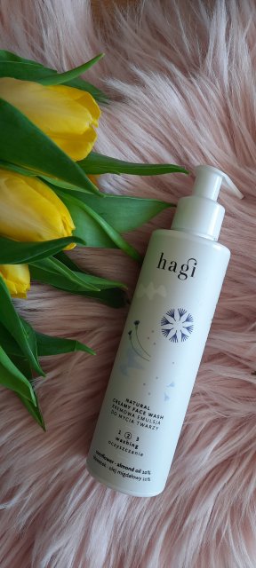 Hagi Cosmetics Emulsja do mycia twarzy, Kremowa, Bławatek, Olej migdałowy 10%