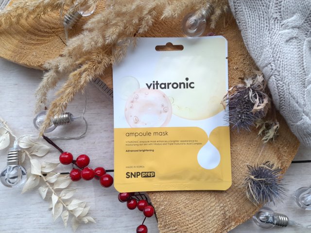 Maska do twarzy w płachcie SNP Prep Vitaronic Ampoule Mask