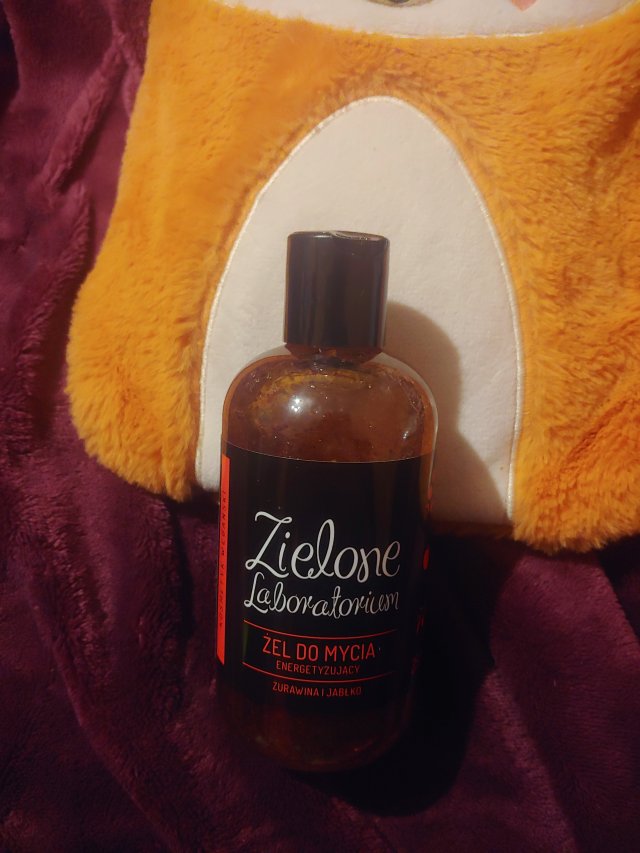 Zielone Laboratorium Żel pod prysznic, Energetyzujący, Żurawina i jabłko