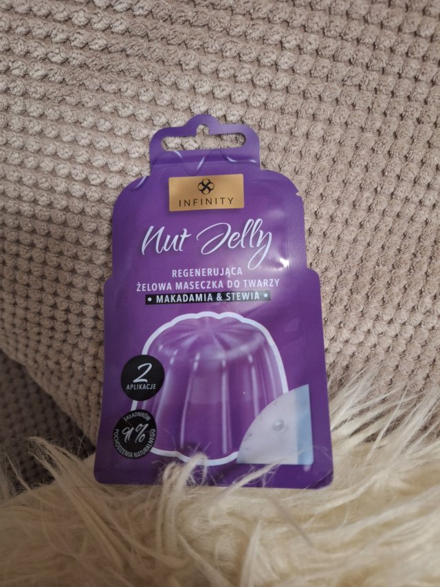 Maseczka do twarzy, Nut Jelly, Regenerująca, Żelowa, Makadamia & Stewia