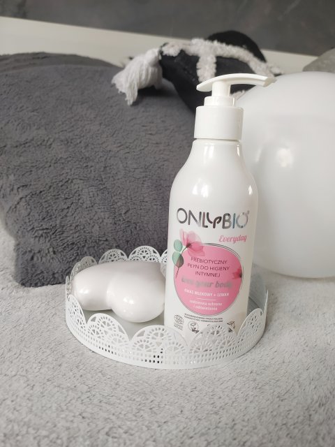 OnlyBio Love Your Body, Płyn do higieny intymnej, Prebiotyczny, Kwas mlekowy i Lewan