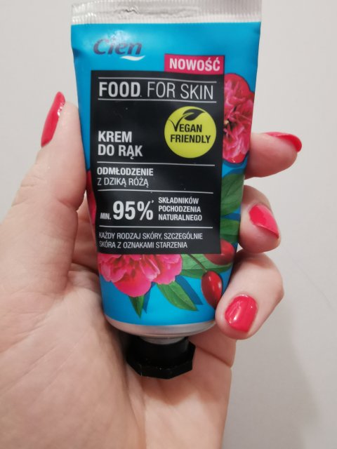 Cien Food For Skin, Krem do rąk, Odmłodzenie z dziką różą