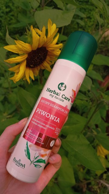 Farmona Herbal Care, Suchy szampon do włosów, 2w1, Piwonia