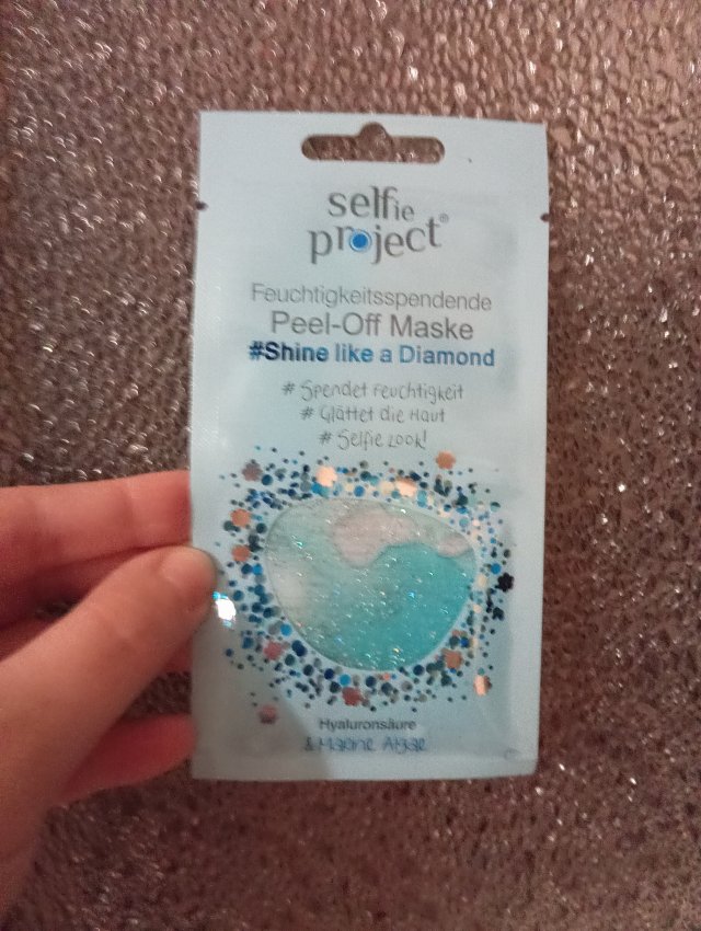 Selfie Project Maska do twarzy, Peel-off, Nawilżająca, #Shine like a Diamond