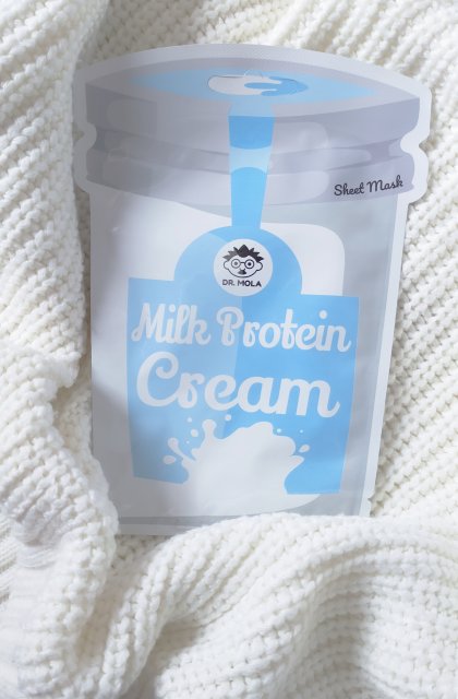 Dr. Mola Maska do twarzy w płacie, Milk Protein Cream