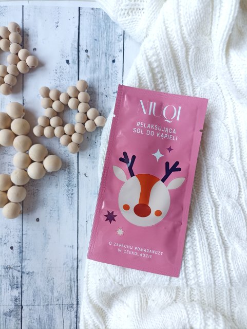 NIUQI Sól do kąpieli, Relaksująca, Pomarańcza w czekoladzie 