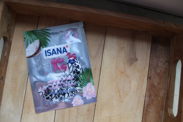 Isana Płatki pod oczy, Exotic Party, Z kwasem hialuronowym i ekstraktem z piwonii, Kokosduft