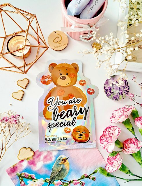 Maxbrands Marketing B.V. Face Sheet Mask, Maseczka do twarzy w płacie You are Beary Special