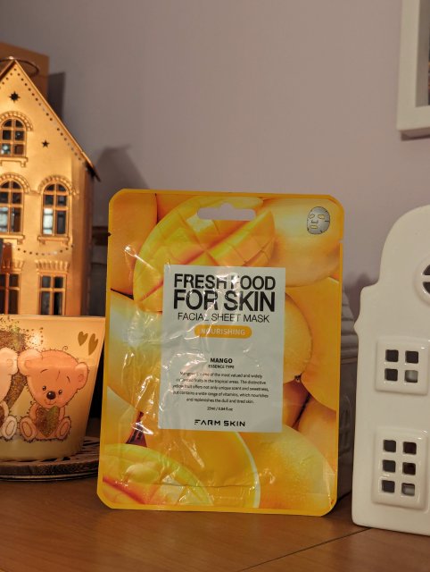 Farmskin Maska do twarzy w płacie, Fresh Food For Skin, Nourishing, Mango