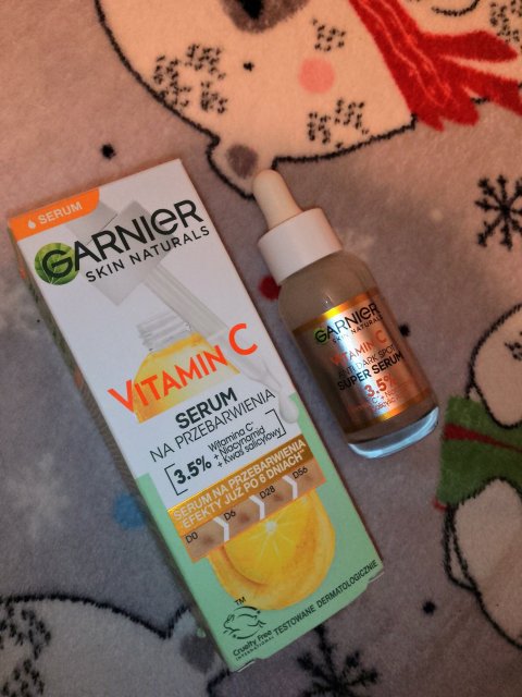 Garnier Skin Naturals, Vitamin C, Serum do twarzy, Na przebarwienia, Witamina C, niacynamid, kwas salicylowy