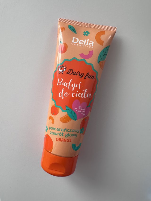 Delia Dairy Fun, Budyń do ciała, Pomarańczowy zawrót głowy