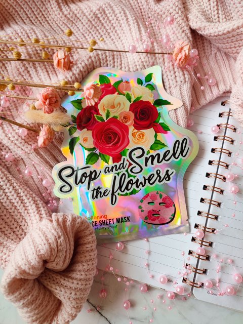 Maxbrands Marketing B.V. Face Sheet Mask, Maseczka do twarzy w płacie, Stop and Smell the Flowers