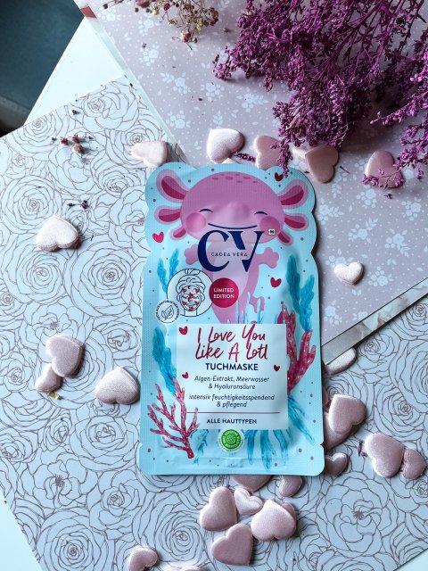 CV CadeaVera Maseczka do twarzy w płacie, I Love You Like A Lotl