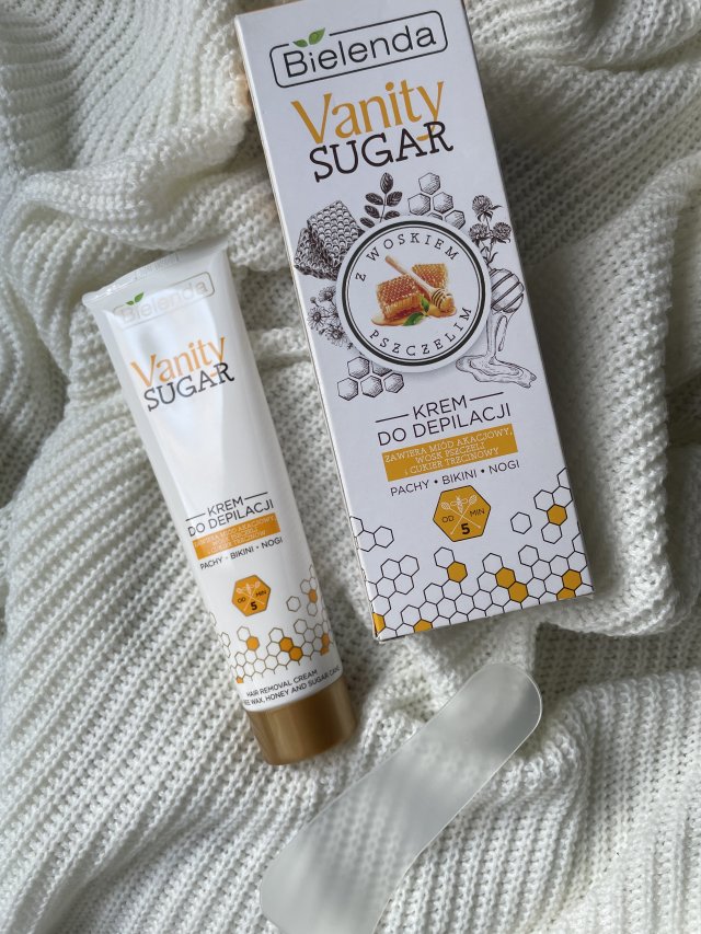 Bielenda Vanity, Sugar, Krem do depilacji, Z woskiem pszczelim
