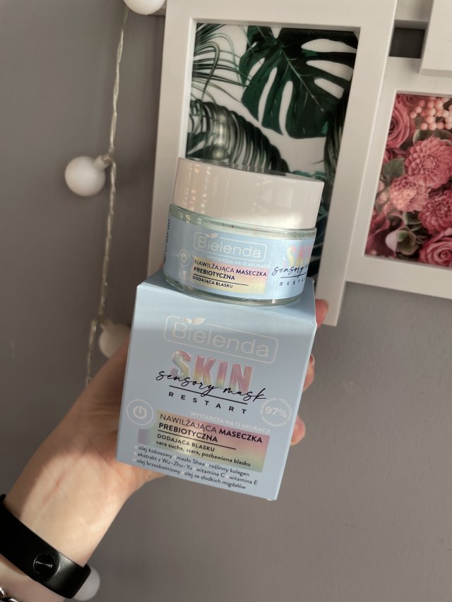 Bielenda Skin Restart, Sensory Mask, Maseczka do twarzy, Nawilżająca, Prebiotyczna, Dodająca blasku 