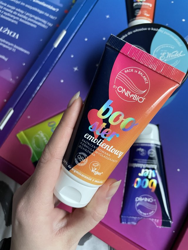 OnlyBio Hair in Balance, Booster do włosów, Emolientowy, Formuła Wygładzająco- Ochronna