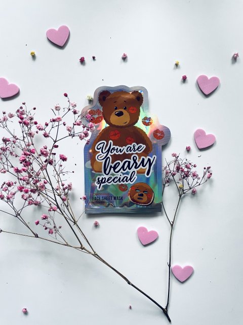 Maxbrands Marketing B.V. Face Sheet Mask, Maseczka do twarzy w płacie You are Beary Special