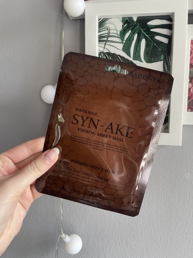 Baroness Maska do twarzy w płacie, Syn-Ake, Przeciwzmarszczkowa