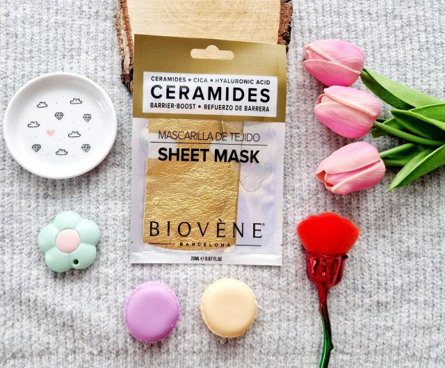 Biovene Barcelona Maseczka do twarzy w płacie, Ceramidy