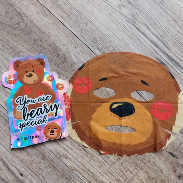 Maxbrands Marketing B.V. Face Sheet Mask, Maseczka do twarzy w płacie You are Beary Special