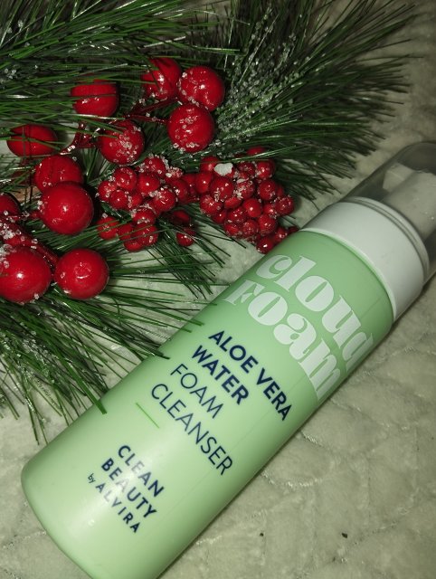 Alvira Clean Beauty, Pianka oczyszczająca do twarzy, Cloud Foam, Aloe Vera