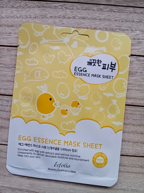 ésfolio Maska do twarzy w płacie, Egg Essence Mask