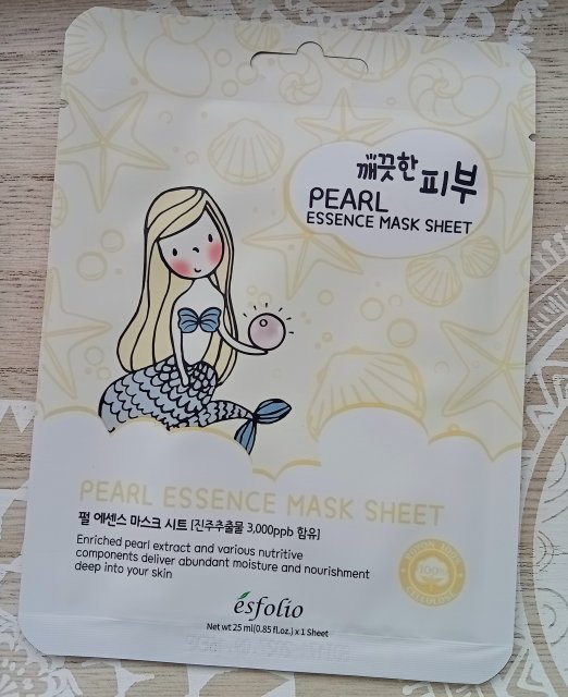 ésfolio Maska do twarzy w płacie, Pearl Essence Mask Sheet