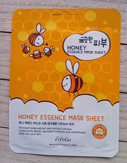 ésfolio Maska do twarzy w płacie, Honey Essence Mask
