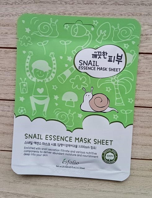 ésfolio Maska do twarzy w płacie, Snail Essence Mask