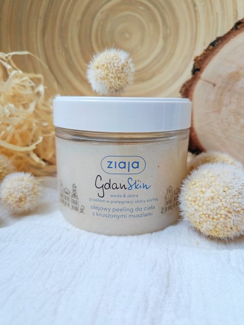 Ziaja GdanSkin, Woda & Skóra, Peeling do ciała, Olejowy, Z kruszonymi muszlami