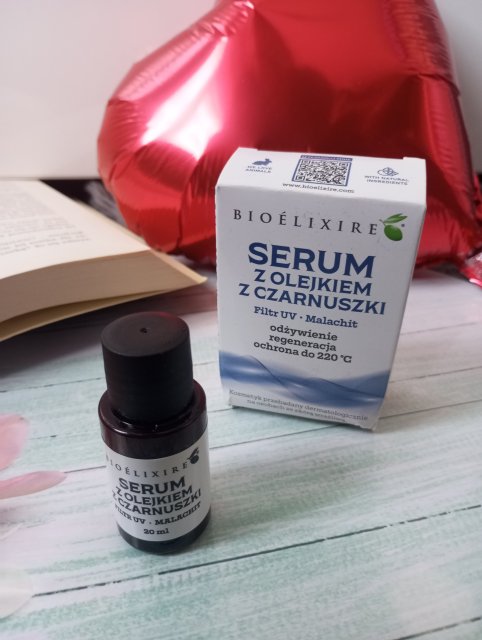 Bioélixire Serum do włosów, Z olejkiem z czarnuszki, Filtr UV, Malachit