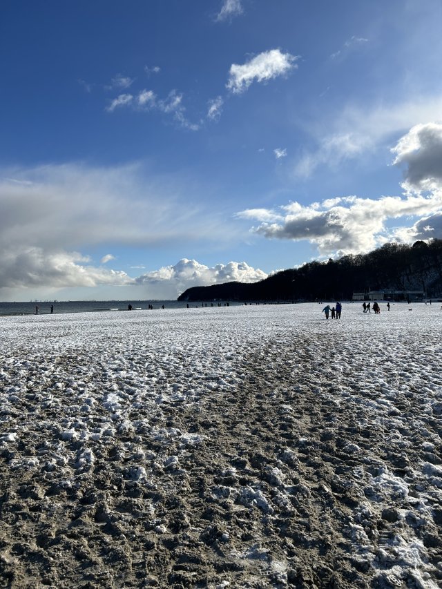 Plaża Gdynia zimą