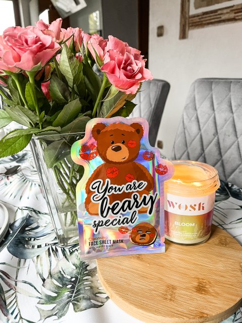 Maxbrands Marketing B.V. Face Sheet Mask, Maseczka do twarzy w płacie You are Beary Special