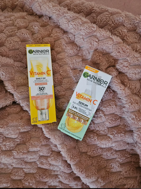 Garnier Skin Active, Vitamin C, Serum do twarzy, Na przebarwienia
