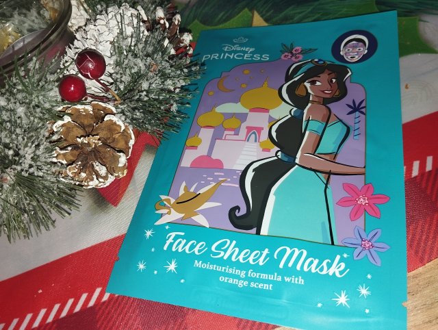 Maxbrands Marketing B.V. Disney Princess, Maseczka do twarzy w płacie, Nawilżająca, O zapachu pomarańczy, Jasmine