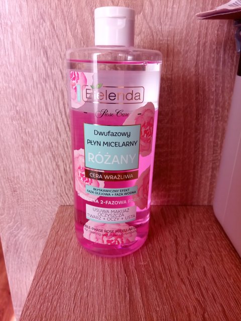 Bielenda Rose Care, Dwufazowy różany płyn micelarny, Cera wrażliwa