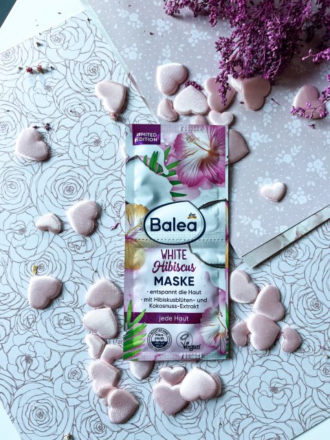 Balea Maseczka do twarzy, kremowa, White Hibiscus