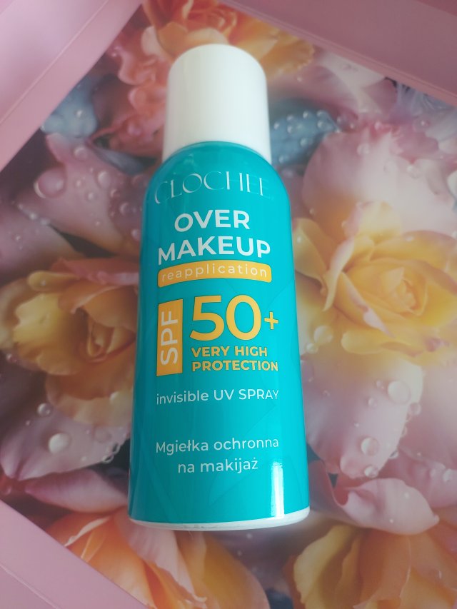 Clochee Mgiełka ochronna na makijaż, Over Makeup, SPF 50+
