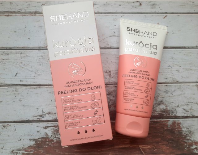 SheHand Peeling do dłoni, Kuracja Parafinowa, Złuszczająco-natłuszczający
