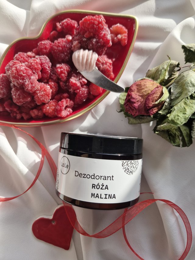 La Le dezodorant w kremie, Róża i malina