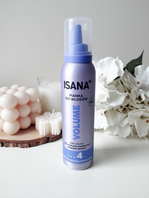 Isana Pianka do układania włosów, Volume Up, nr 4 Bardzo mocne utrwalenie 