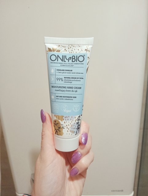 OnlyBio Krem do rąk i paznokci, Naturalny, Nawilżający